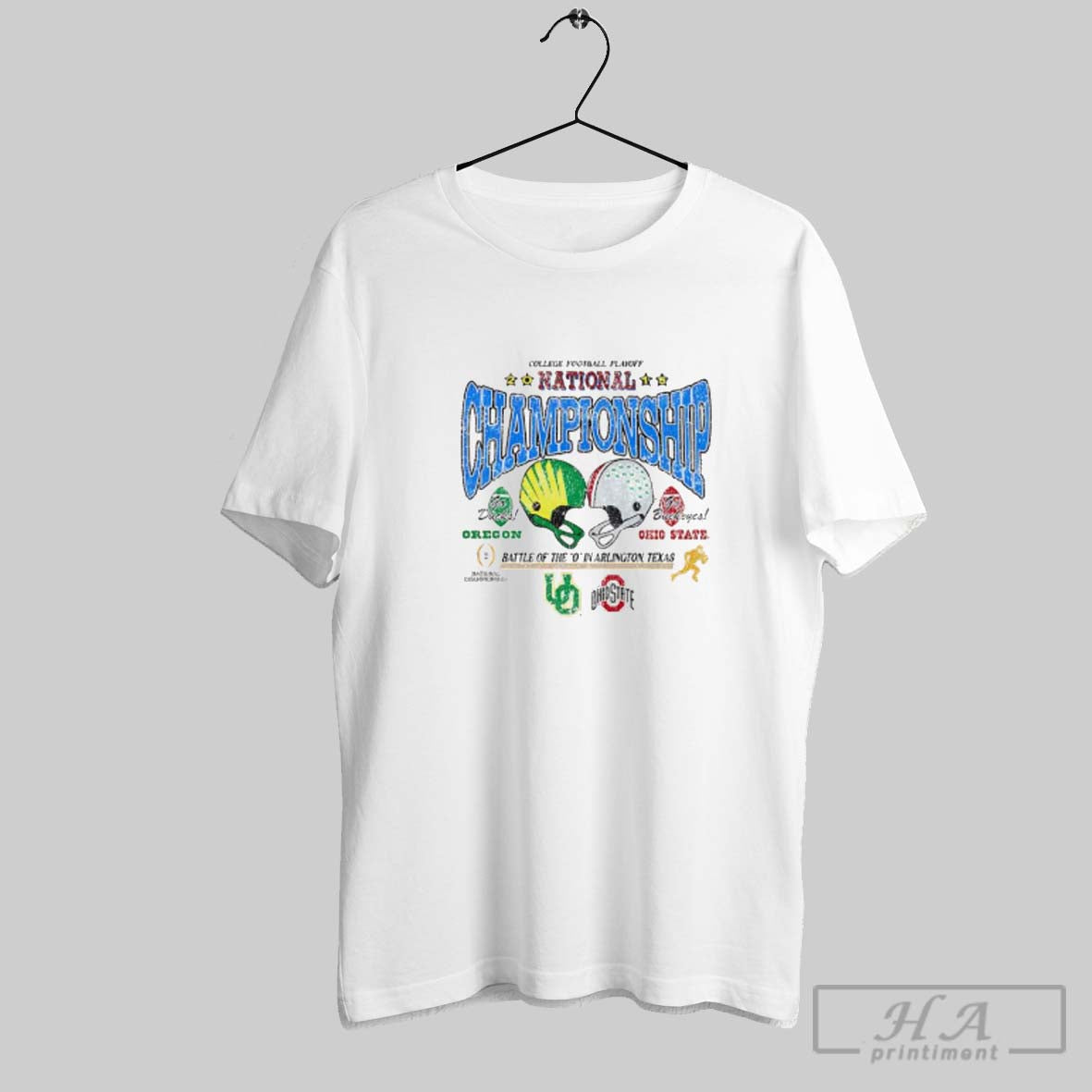 Official Oregon Vs Ohio State National Championship Game 2015 College Football Playoff Unisex T-shirt, Sweatshirt, Hoodie, Long Sleeve Tee - T-Shirt, Sweatshirt, Hoodie