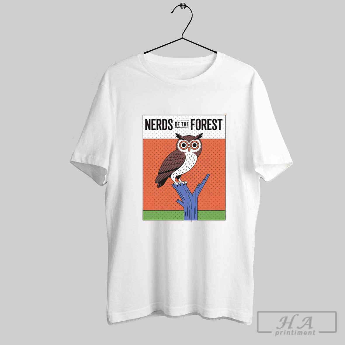 Official Owl Nerds Of The Forest White Poster Unisex T-shirt, Sweatshirt, Hoodie, Long Sleeve Tee - T-Shirt, Sweatshirt, Hoodie