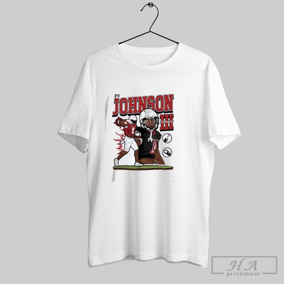 Official Pj Walker Johnson Graphic Houston Roughnecks Unisex T-shirt, Sweatshirt, Hoodie, Long Sleeve Tee - T-Shirt, Sweatshirt, Hoodie