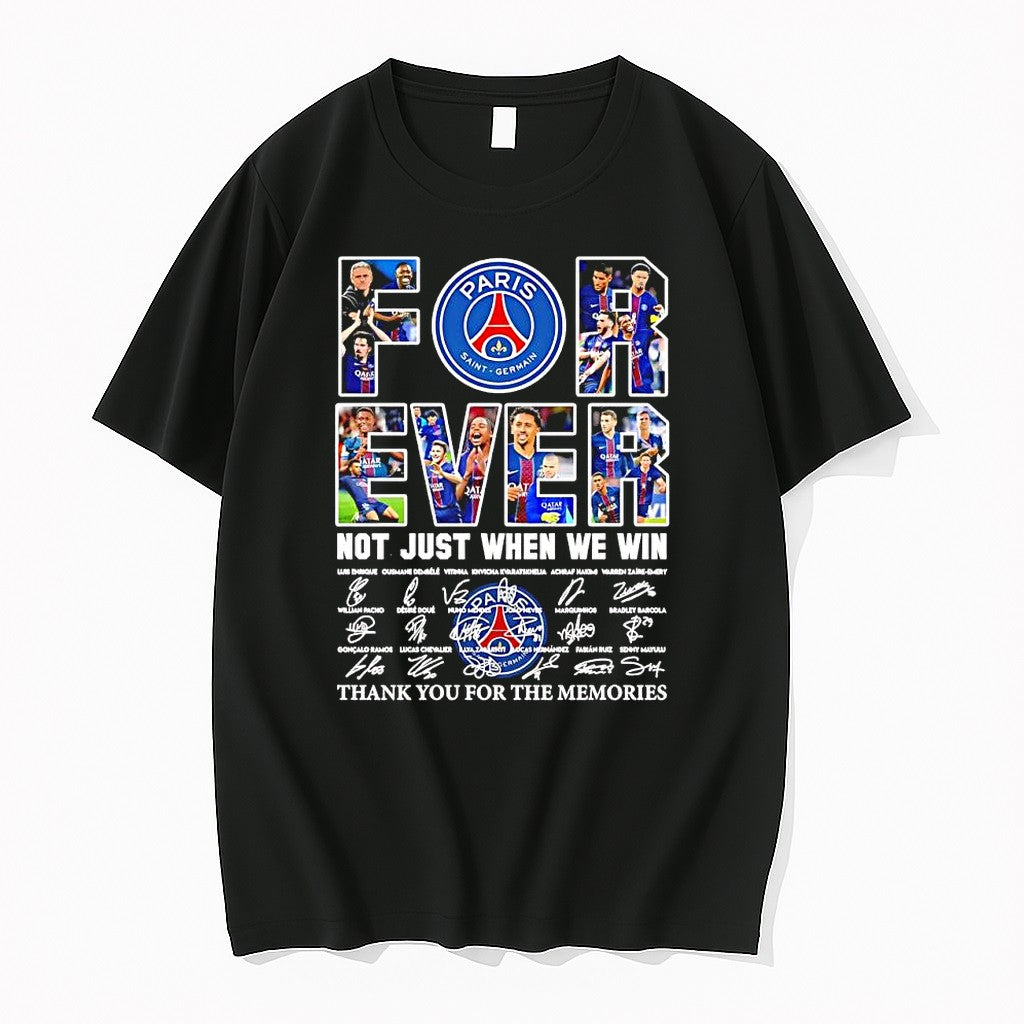 Official Paris Saint Germain For Ever Not Just When We Win Players Logo T Shirts Unisex T-shirt, Sweatshirt, Hoodie, Long Sleeve Tee - T-Shirt, Sweatshirt, Hoodie