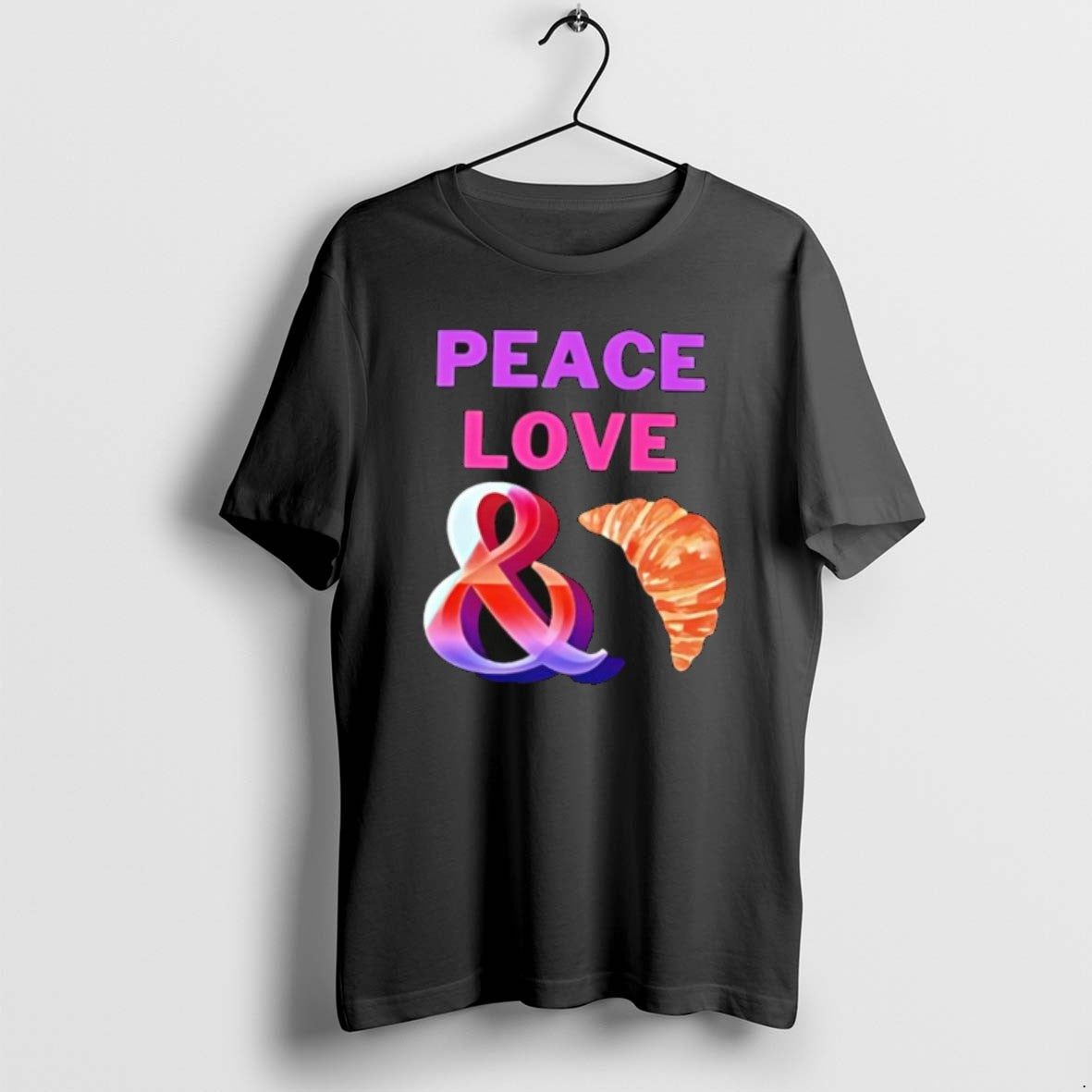 Official Peace Love Croissants T-Shirts, Hoodie, Sweatshirt - T-Shirt, Sweatshirt, Hoodie
