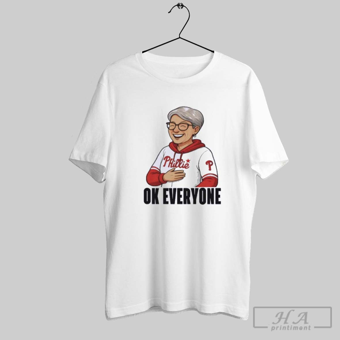 Official Phillies Karen Ok Everyone Unisex T-shirt, Sweatshirt, Hoodie, Long Sleeve Tee - T-Shirt, Sweatshirt, Hoodie