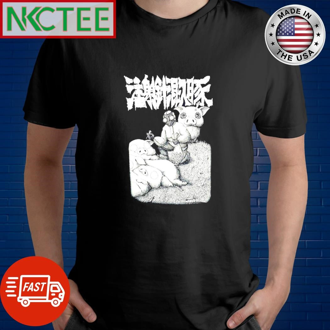 Official Pig with needles – Manga shirt Unisex T-shirt, Sweatshirt, Hoodie, Long Sleeve Tee - T-Shirt, Sweatshirt, Hoodie