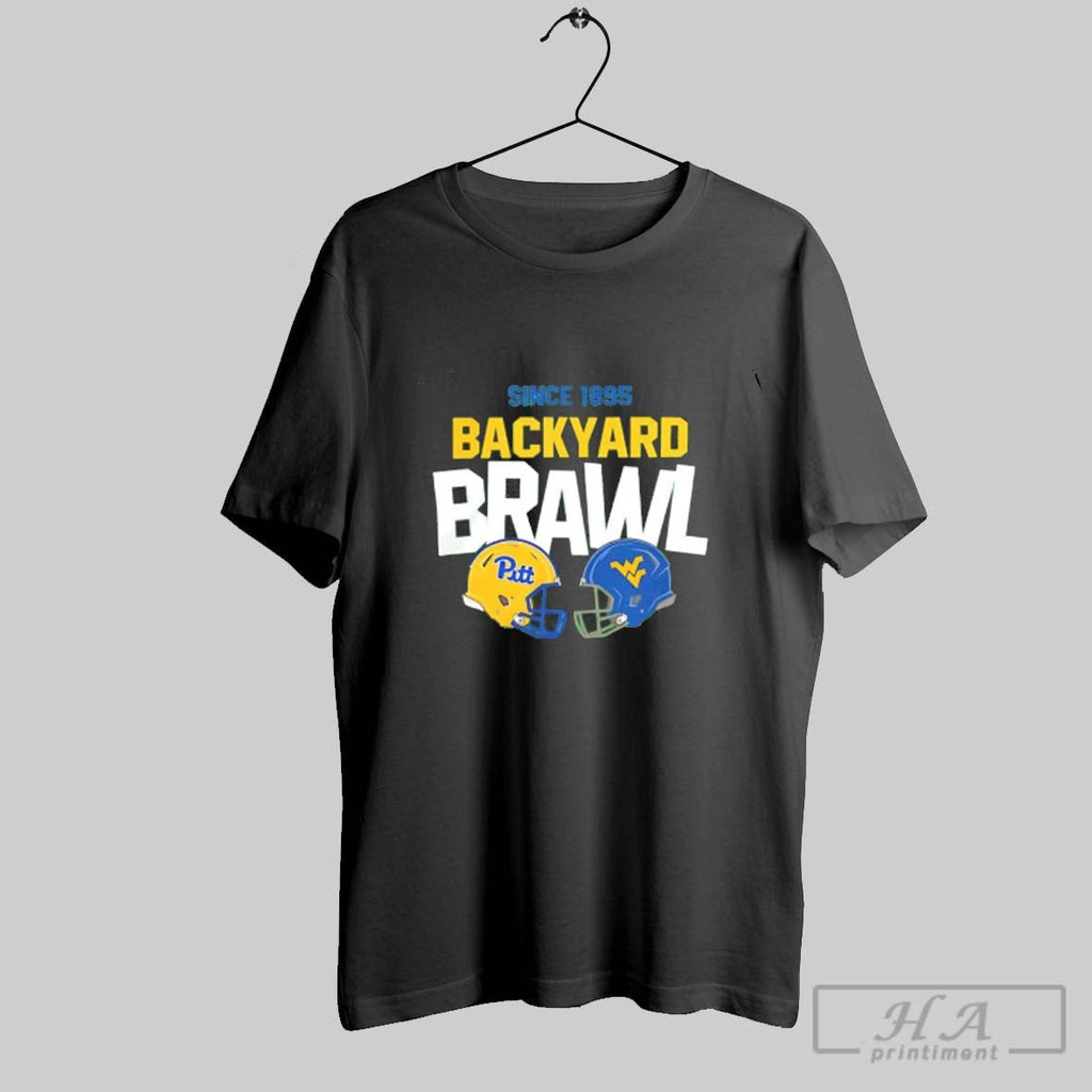 Official Pitt Panthers Vs West Virginia Mountaineers Backyard Brawl Helmet Unisex T-shirt, Sweatshirt, Hoodie, Long Sleeve Tee - T-Shirt, Sweatshirt, Hoodie