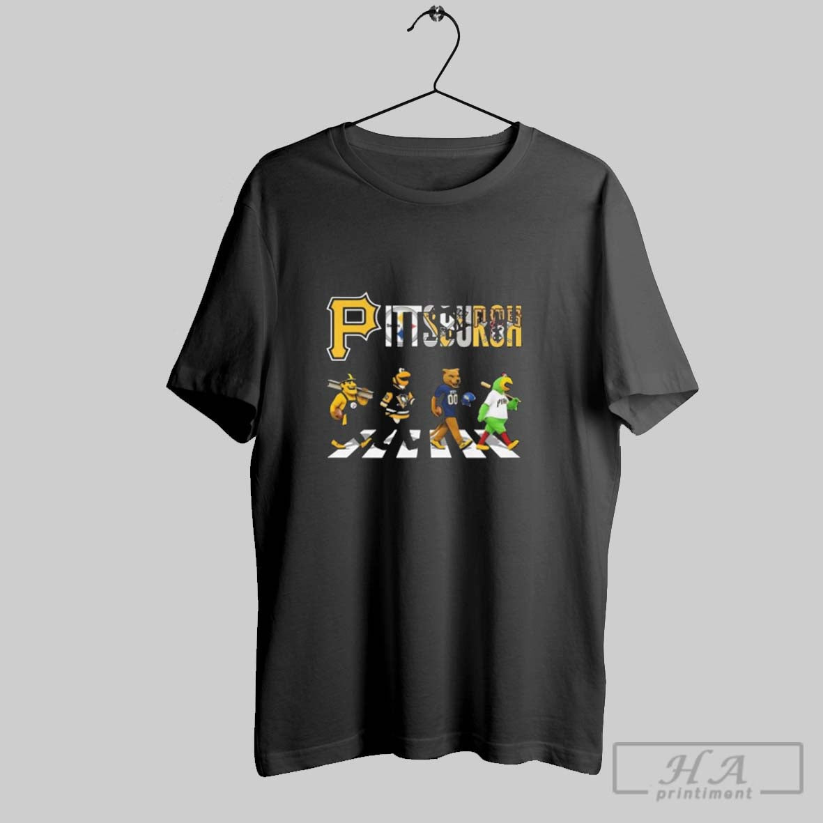 Official Pittsburgh City Sports Mascot Road Abbey 2025 Unisex T-shirt, Sweatshirt, Hoodie, Long Sleeve Tee - T-Shirt, Sweatshirt, Hoodie