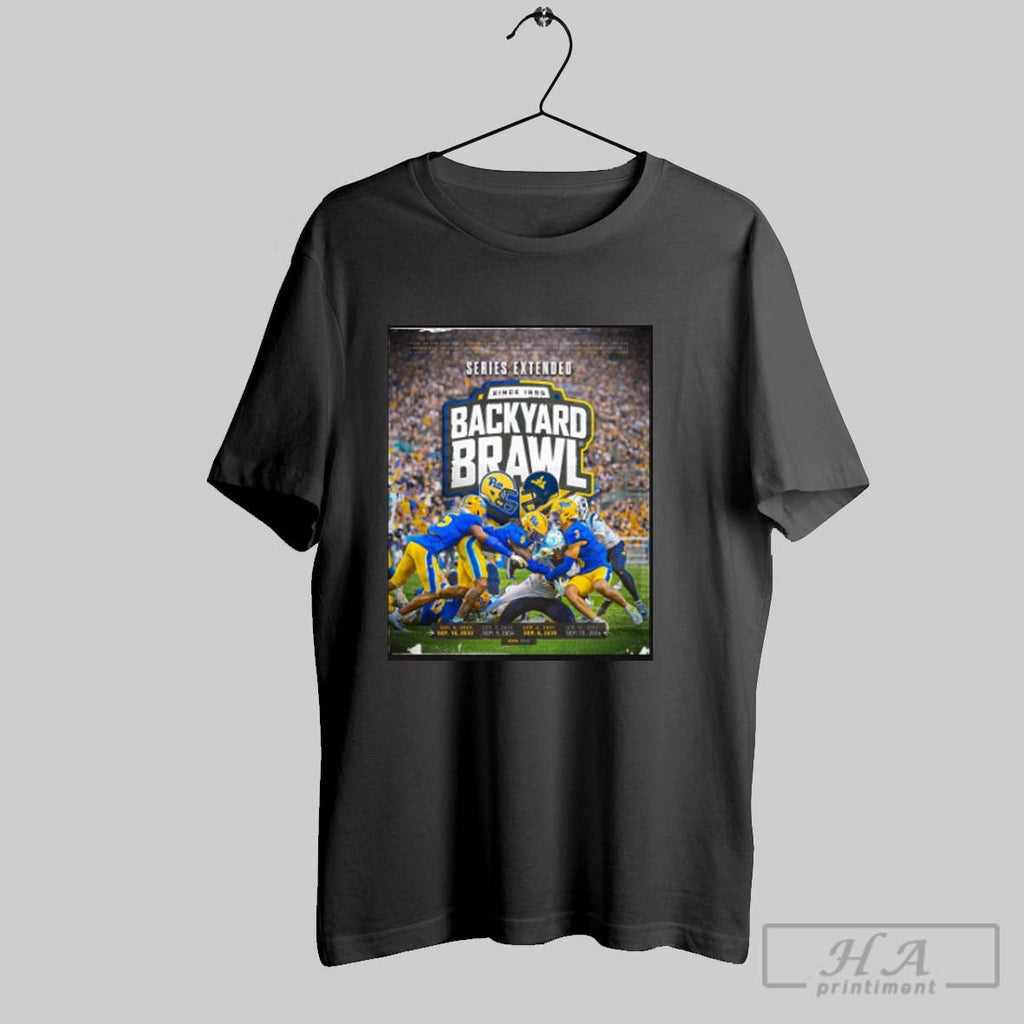 Official Pittsburgh Panthers Vs West Virginia Mountaineers Series Extended Since 1895 Back Yard Brawl Sep - T-Shirt, Sweatshirt, Hoodie