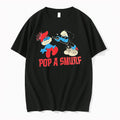 Official Pop A Smurf Cartoon T Shirts Jpg Unisex T-shirt, Sweatshirt, Hoodie, Long Sleeve Tee - T-Shirt, Sweatshirt, Hoodie