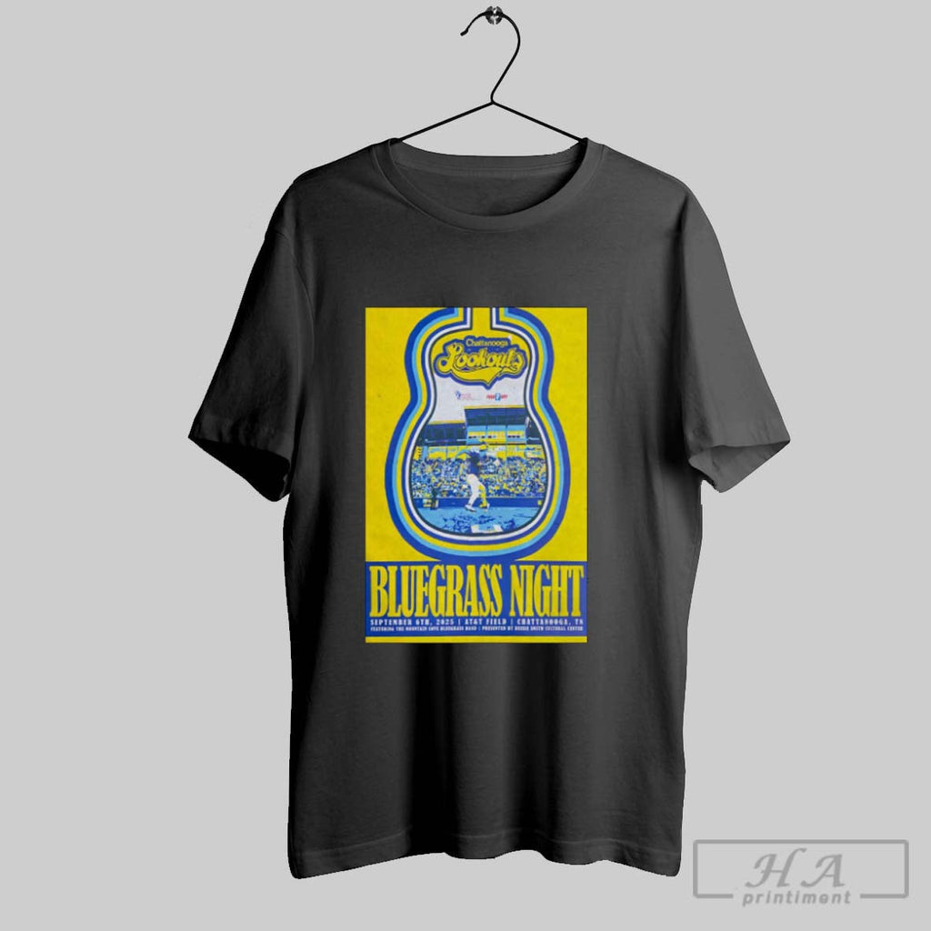 Official Poster Chattanooga Lookouts Bluegrass Night Concert September 6 2025 Att Field Chattanooga Tn - T-Shirt, Sweatshirt, Hoodie
