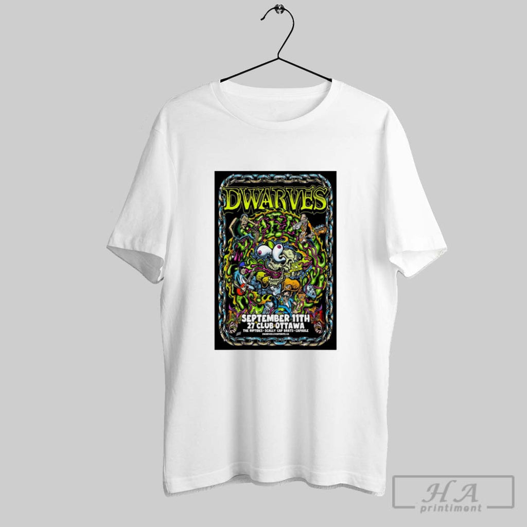 Official Poster Dwarves The 27 Club In Ottawa Canada September 11 2025 Unisex T-shirt, Sweatshirt, Hoodie, Long Sleeve Tee - T-Shirt, Sweatshirt, Hoodie