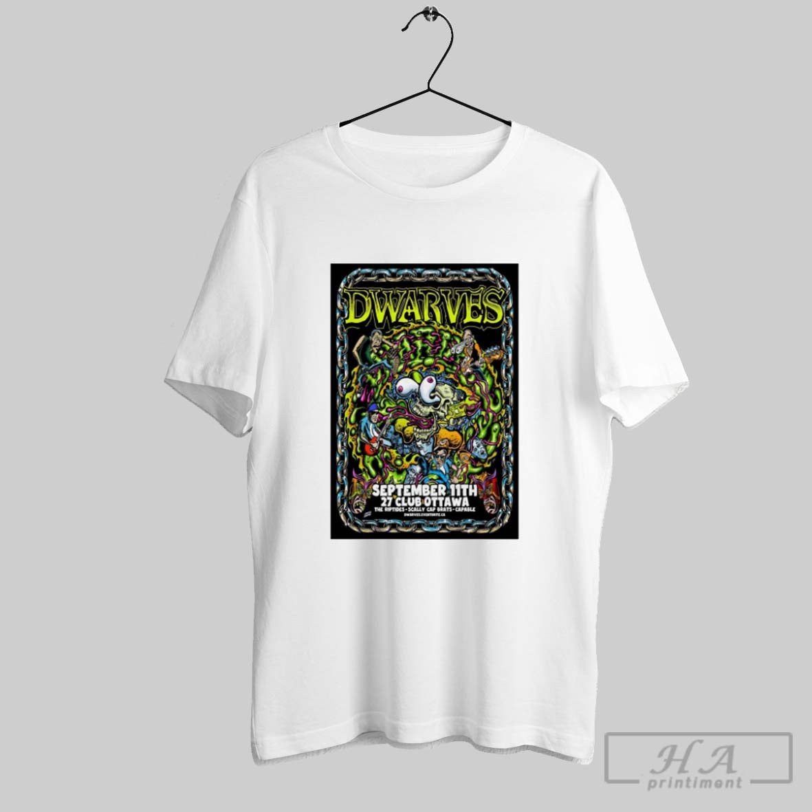 Official Poster Dwarves The 27 Club In Ottawa Canada September 11 2025 Unisex T-shirt, Sweatshirt, Hoodie, Long Sleeve Tee - T-Shirt, Sweatshirt, Hoodie