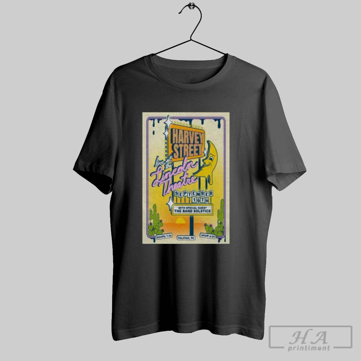 Official Poster Harvey Street September 19 2025 Lincoln Theatre The Band Solstice Raleigh Nc - T-Shirt, Sweatshirt, Hoodie