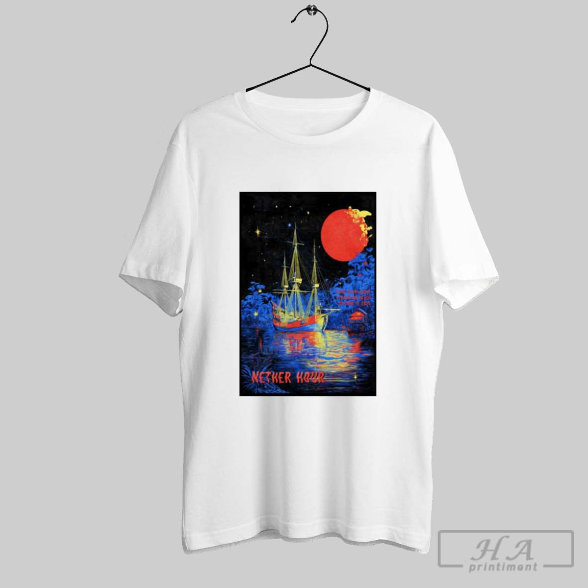 Official Poster Nether Hour October 15 2025 Tigre Island Rook In Fernandina Beach Fl Unisex T-shirt, Sweatshirt, Hoodie, Long Sleeve Tee - T-Shirt, Sweatshirt, Hoodie