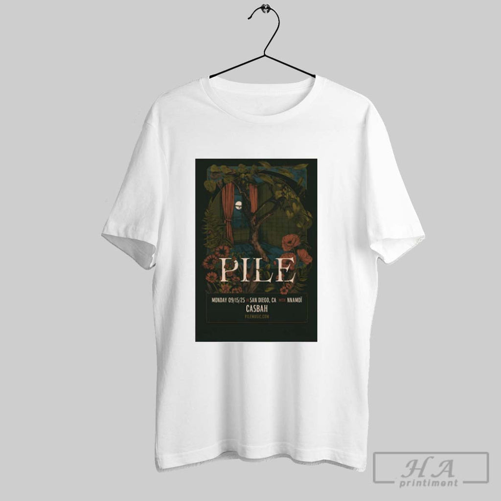 Official Poster Pile Monday September 15 2025 The Casbah In San Diego Ca Unisex T-shirt, Sweatshirt, Hoodie, Long Sleeve Tee - T-Shirt, Sweatshirt, Hoodie