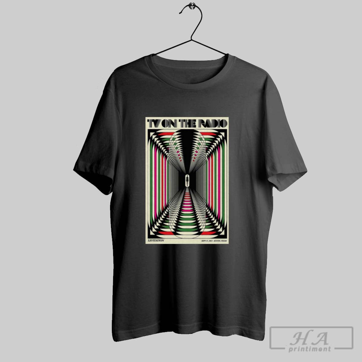 Official Poster Tv On The Radio September 27 2025 Palmer Events Center In Austin Tx Unisex T-shirt, Sweatshirt, Hoodie, Long Sleeve Tee - T-Shirt, Sweatshirt, Hoodie