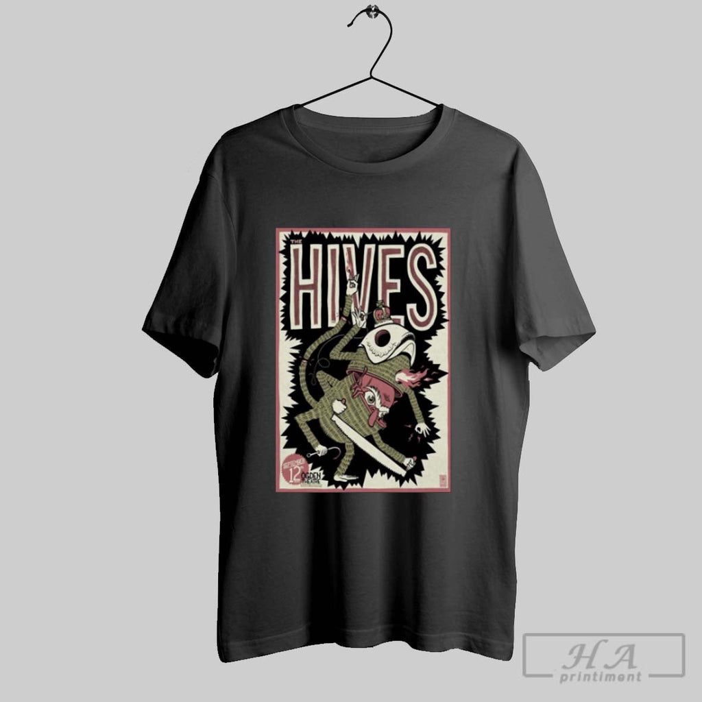 Official Poster The Hives Ogden Theatre Denver Concert September 12 2025 Unisex T-shirt, Sweatshirt, Hoodie, Long Sleeve Tee - T-Shirt, Sweatshirt, Hoodie