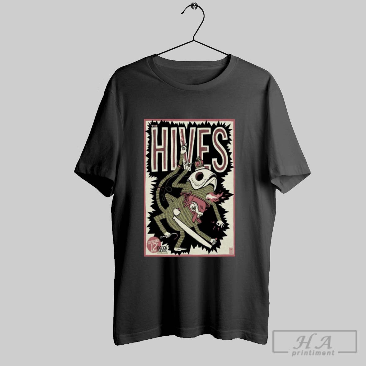 Official Poster The Hives Ogden Theatre Denver Concert September 12 2025 Unisex T-shirt, Sweatshirt, Hoodie, Long Sleeve Tee - T-Shirt, Sweatshirt, Hoodie