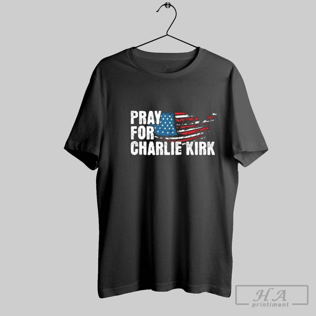 Official Pray For Charlie Kirk 2025 Unisex T-shirt, Sweatshirt, Hoodie, Long Sleeve Tee - T-Shirt, Sweatshirt, Hoodie
