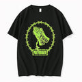 Official Praying Hands Rosary Cross Pray For Death Barbed Wire Edgy Gothic T Shirts Unisex T-shirt, Sweatshirt, Hoodie, Long Sleeve Tee - T-Shirt, Sweatshirt, Hoodie