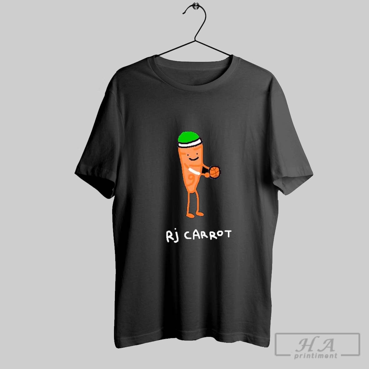 Official Rj Carrot Player Pun Cartoon Basketball Graphic Posters Black Unisex T-shirt, Sweatshirt, Hoodie, Long Sleeve Tee - T-Shirt, Sweatshirt, Hoodie