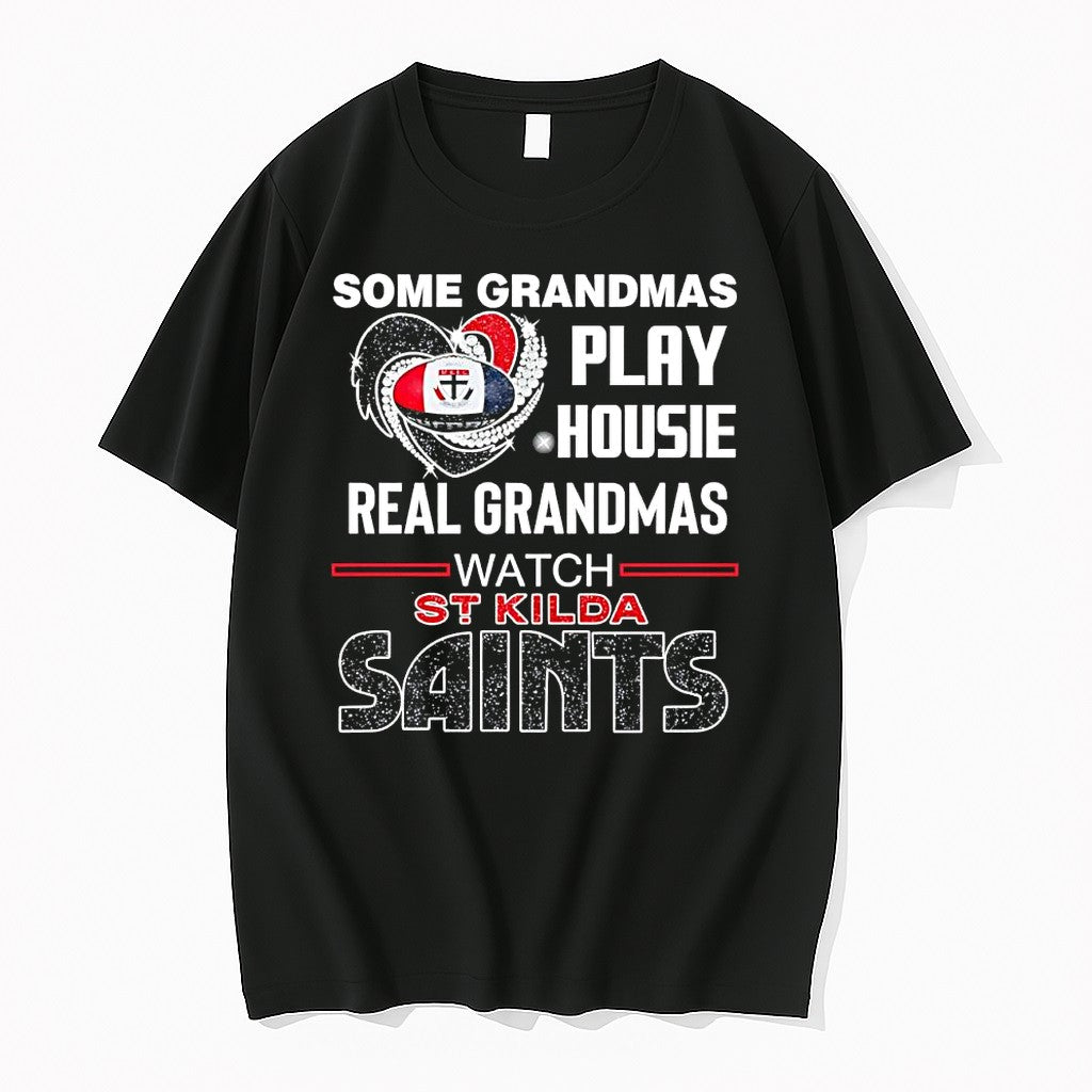 Official Real Grandmas Watch St Kilda Saints Afl Football Heart T Shirts Jpg Unisex T-shirt, Sweatshirt, Hoodie, Long Sleeve Tee - T-Shirt, Sweatshirt, Hoodie
