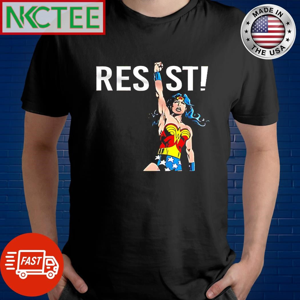 Official Resist Wonder Woman shirt Unisex T-shirt, Sweatshirt, Hoodie, Long Sleeve Tee - T-Shirt, Sweatshirt, Hoodie