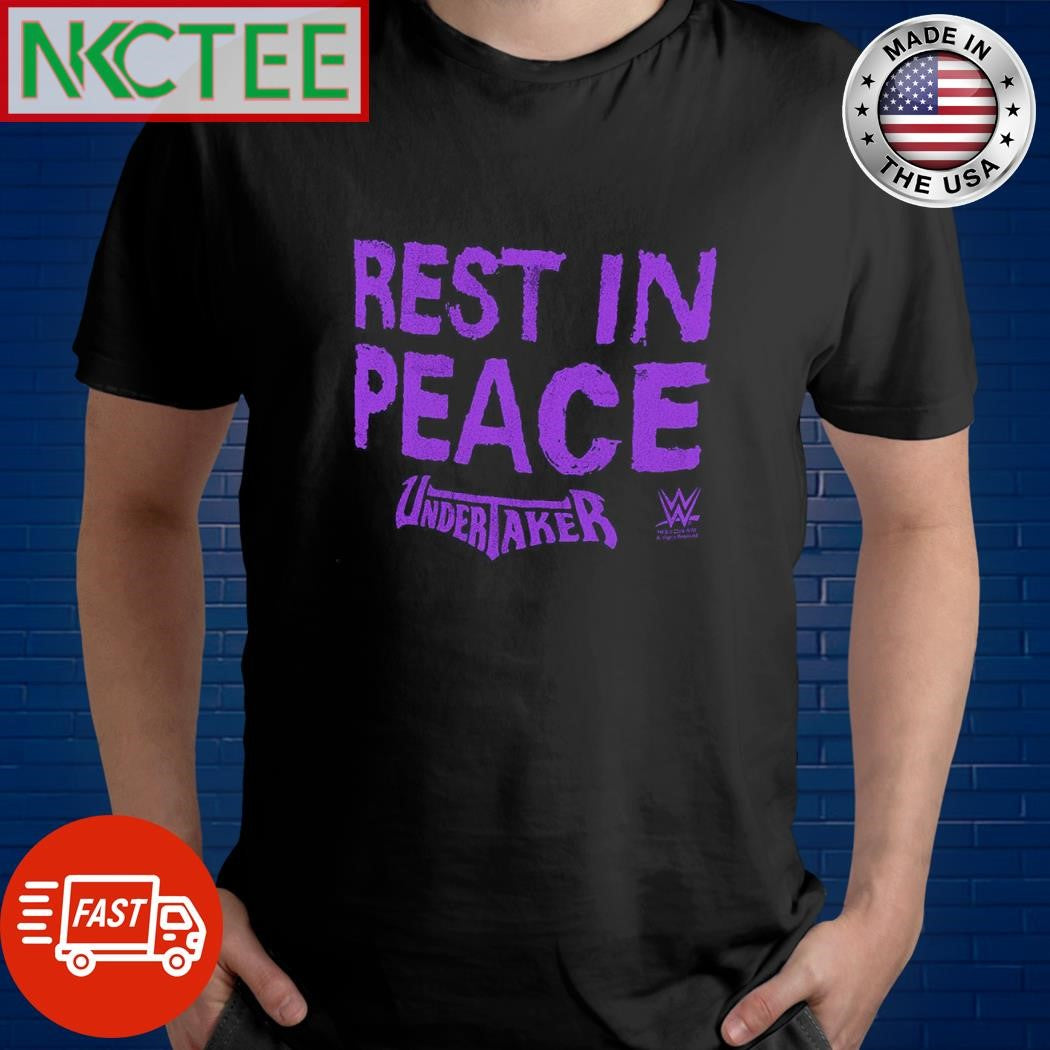 Official Rest In Peace Undertaker shirt Unisex T-shirt, Sweatshirt, Hoodie, Long Sleeve Tee - T-Shirt, Sweatshirt, Hoodie