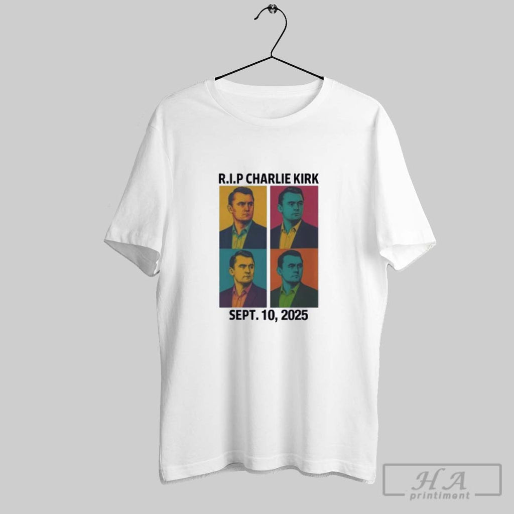 Official Retro Rest In Peace Charlie Kirk Sept 10 2025 T Shirt Unisex T-shirt, Sweatshirt, Hoodie, Long Sleeve Tee - T-Shirt, Sweatshirt, Hoodie