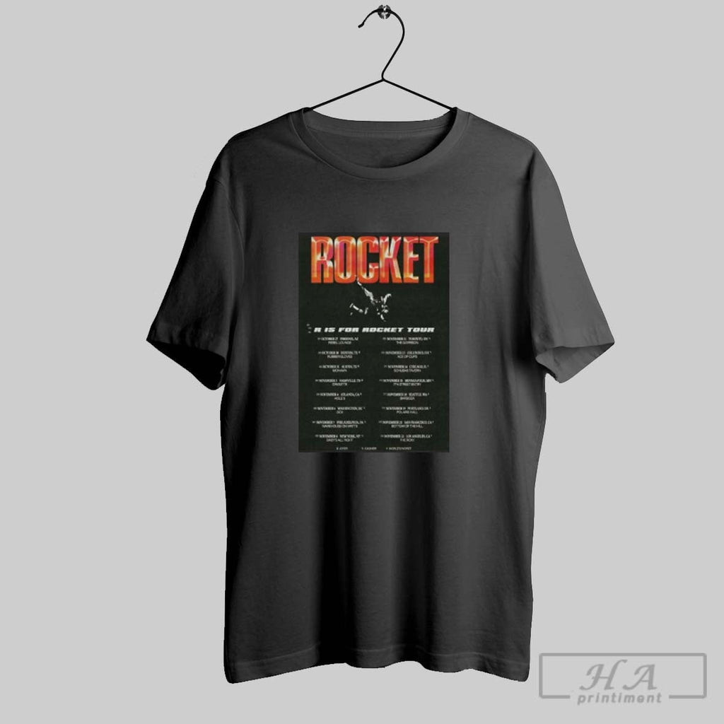 Official Rocket R Is For Rocket Tour 2025 Unisex T-shirt, Sweatshirt, Hoodie, Long Sleeve Tee - T-Shirt, Sweatshirt, Hoodie