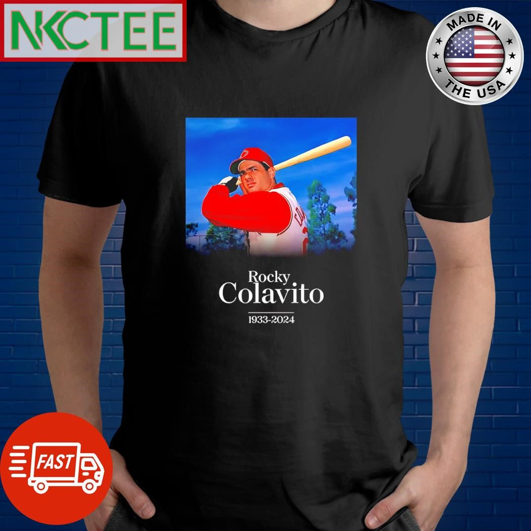 Official Rocky Colavito 1933 2024 shirt Unisex T-shirt, Sweatshirt, Hoodie, Long Sleeve Tee - T-Shirt, Sweatshirt, Hoodie
