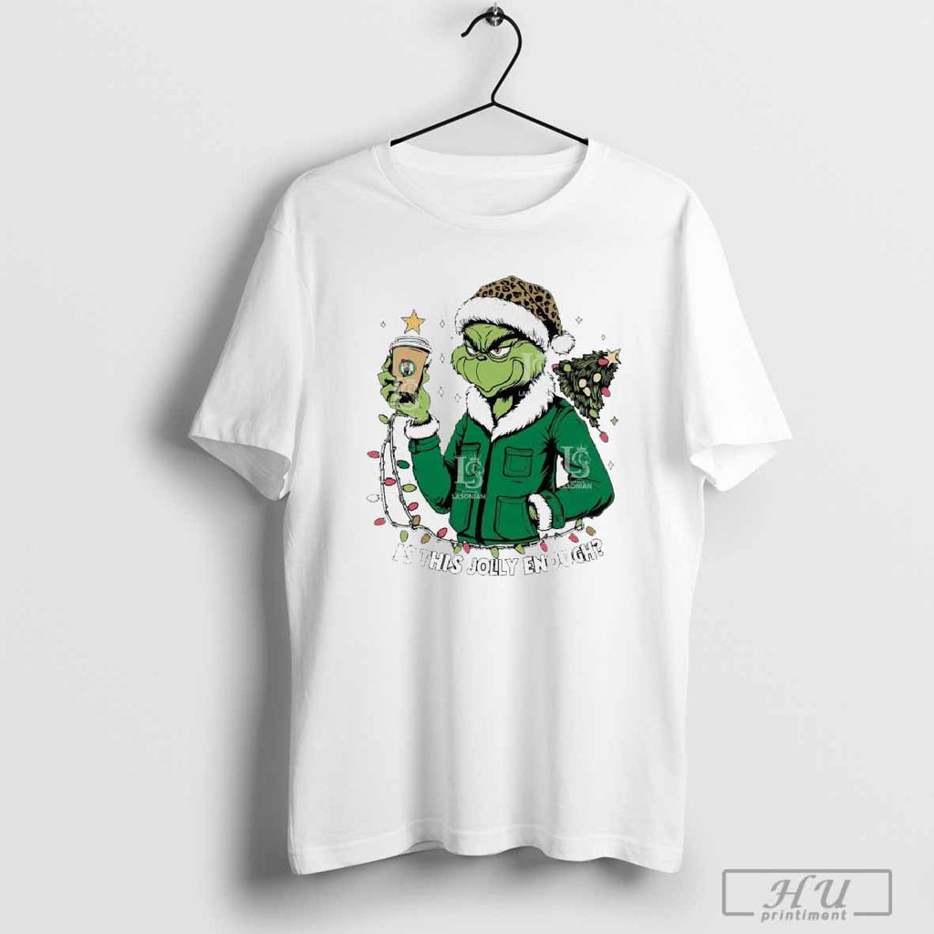 Santa Grinch Boston Celtics Is This Jolly Enough Merry Christmas Unisex T-shirt, Sweatshirt, Hoodie, Long Sleeve Tee - T-Shirt, Sweatshirt, Hoodie