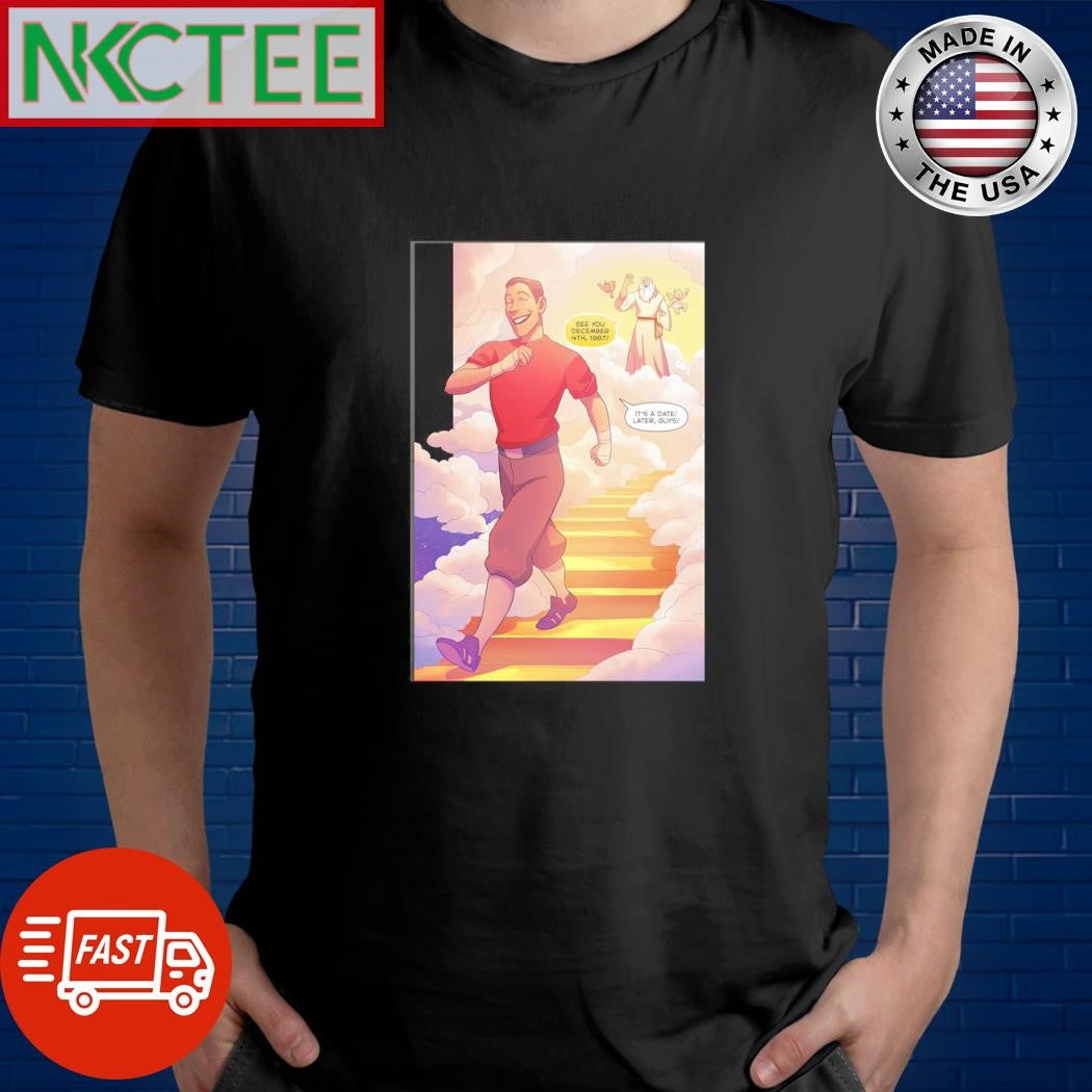 Official See you December 4th 1987 It’s a date later guys Jesus comic shirt Unisex T-shirt, Sweatshirt, Hoodie, Long Sleeve Tee - T-Shirt, Sweatshirt, Hoodie