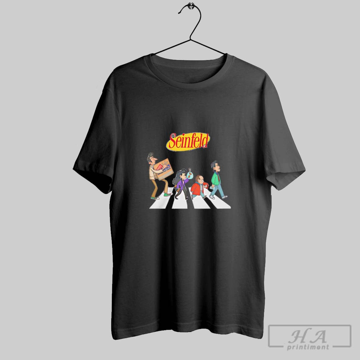Official Seinfeld Character Abbey Road Graphic Unisex T-shirt, Sweatshirt, Hoodie, Long Sleeve Tee - T-Shirt, Sweatshirt, Hoodie