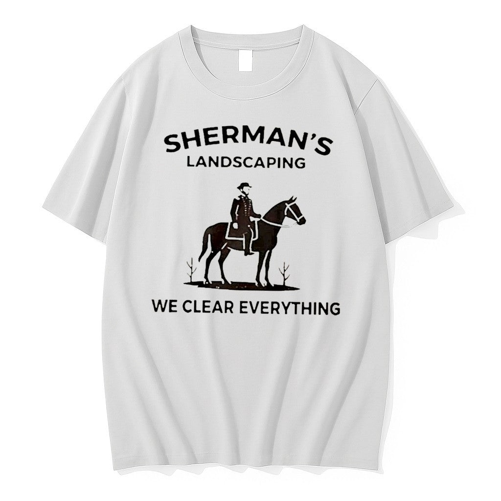 Official Shermans Landscaping We Clear Everything Tee T Shirts Jpg Unisex T-shirt, Sweatshirt, Hoodie, Long Sleeve Tee - T-Shirt, Sweatshirt, Hoodie