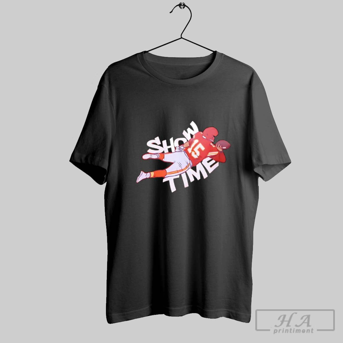 Official Show Time Patrick Mahomes Kansas City Chiefs Unisex T-shirt, Sweatshirt, Hoodie, Long Sleeve Tee - T-Shirt, Sweatshirt, Hoodie