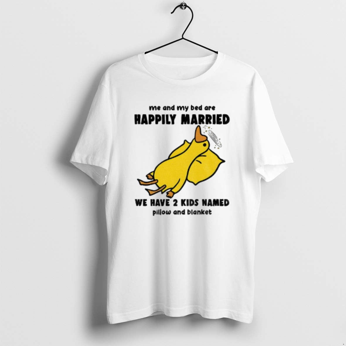 Official Silly Goose Me My Bed Are Happily Married We Have 2 Named T-Shirts, Hoodie, Sweatshirt - T-Shirt, Sweatshirt, Hoodie