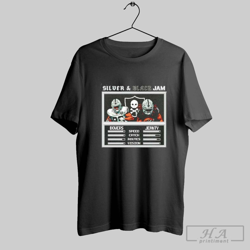 Official Silver And Back Jam Lv Raiders Nowers And Jeanty Unisex T-shirt, Sweatshirt, Hoodie, Long Sleeve Tee - T-Shirt, Sweatshirt, Hoodie