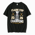 Official Sioux Falls Stampede Hockey 2026 Clark Cup Champions Trophy Tee T Shirts Unisex T-shirt, Sweatshirt, Hoodie, Long Sleeve Tee - T-Shirt, Sweatshirt, Hoodie