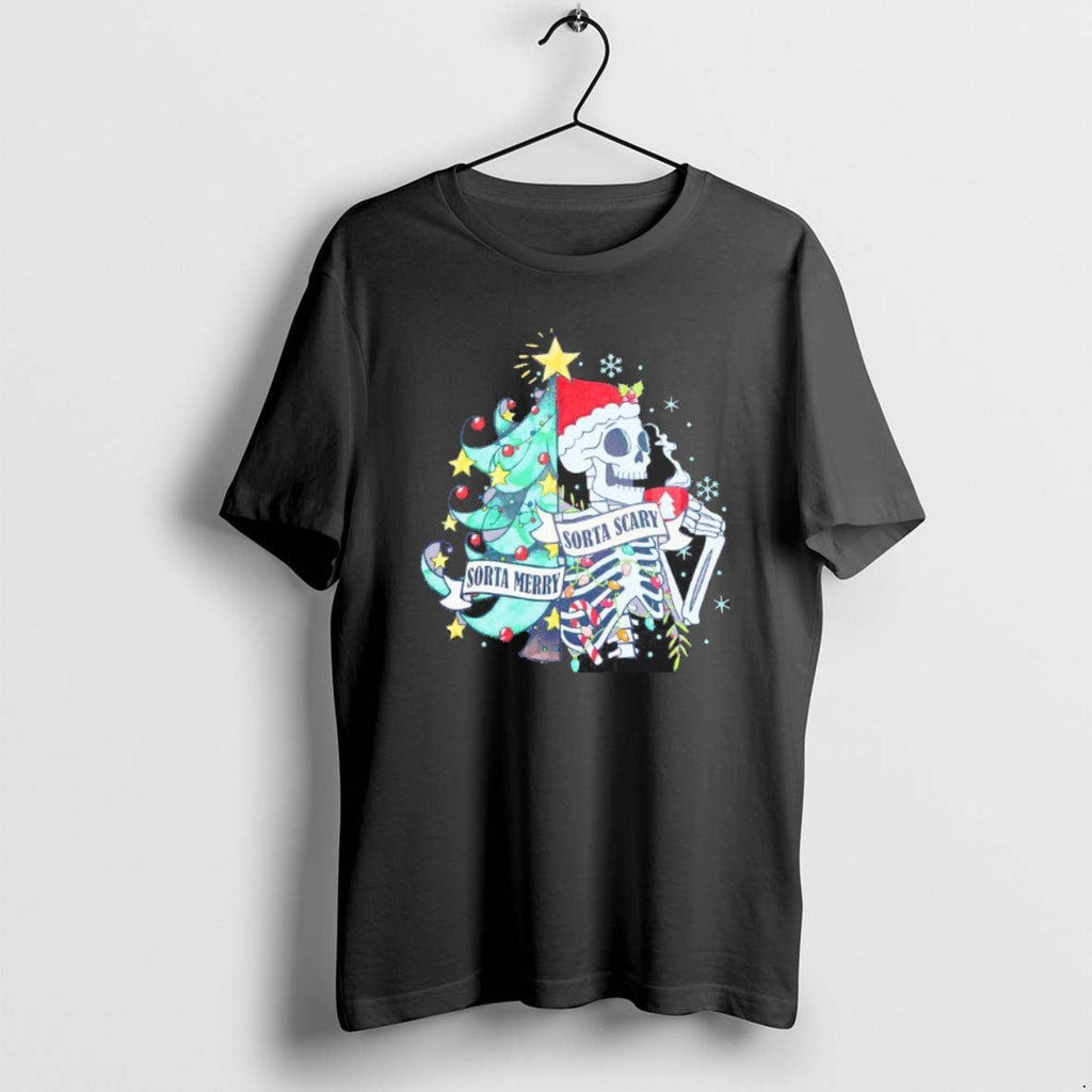 Official Sorta Merry Sorta Scary Skeleton Blackshirt T-Shirts, Hoodie, Sweatshirt - T-Shirt, Sweatshirt, Hoodie