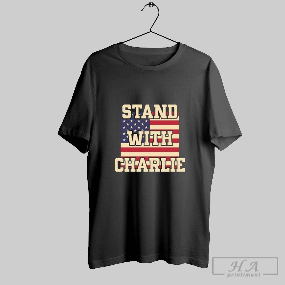 Official Stand With Charlie Kirk Vintage Unisex T-shirt, Sweatshirt, Hoodie, Long Sleeve Tee - T-Shirt, Sweatshirt, Hoodie