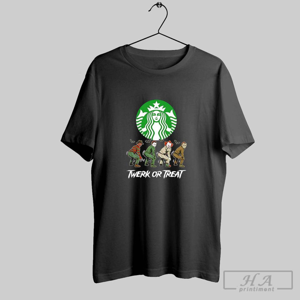Official Starbucks Twerk Or Treat Halloween Character Unisex T-shirt, Sweatshirt, Hoodie, Long Sleeve Tee - T-Shirt, Sweatshirt, Hoodie