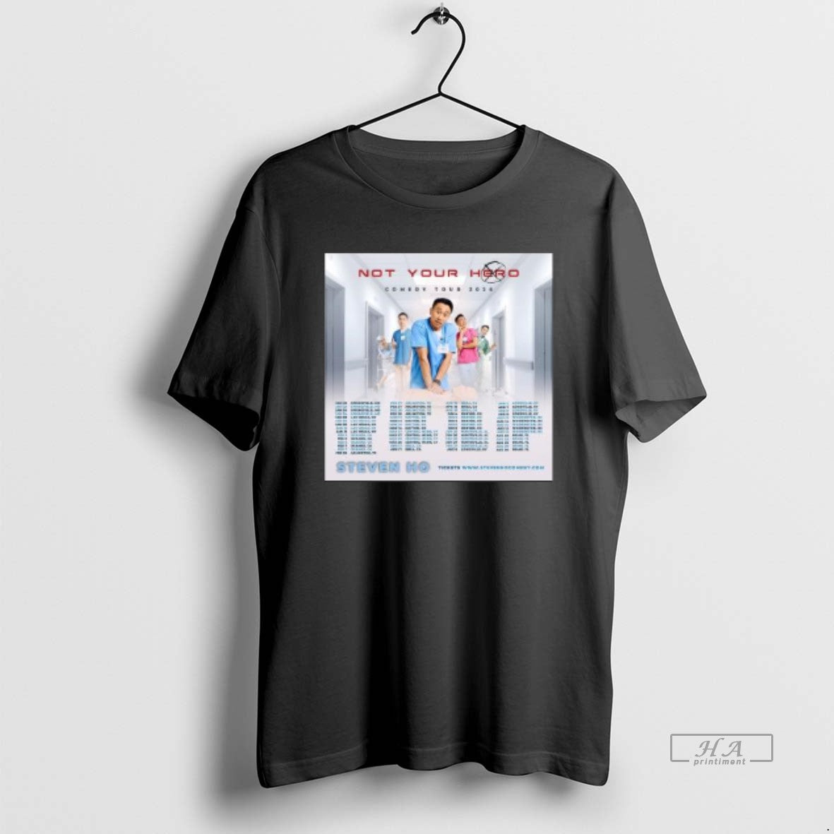 Official Steven Ho Not Your Hero Comedy Tour 2026 Circle Black T-Shirts, Hoodie, Sweatshirt - T-Shirt, Sweatshirt, Hoodie