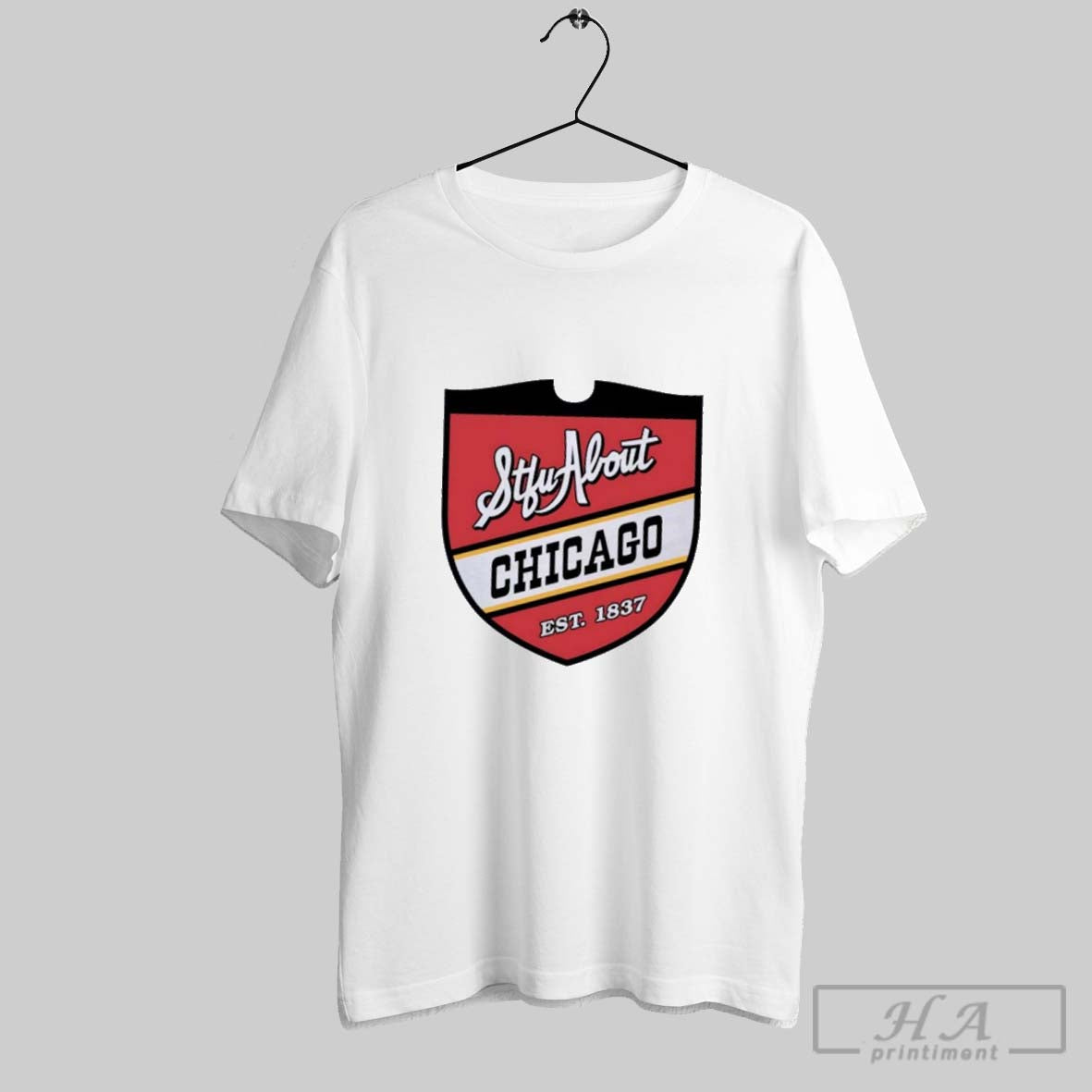 Official Stfu About Chicago Est 1837 Lou Malnatis Pizzeria Unisex T-shirt, Sweatshirt, Hoodie, Long Sleeve Tee - T-Shirt, Sweatshirt, Hoodie