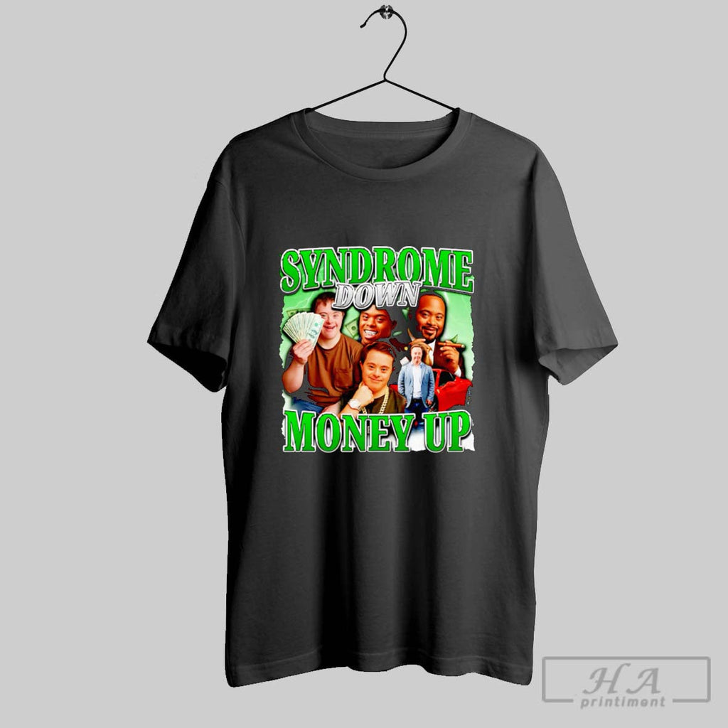 Official Syndrome Down Money Up Unisex T-shirt, Sweatshirt, Hoodie, Long Sleeve Tee - T-Shirt, Sweatshirt, Hoodie