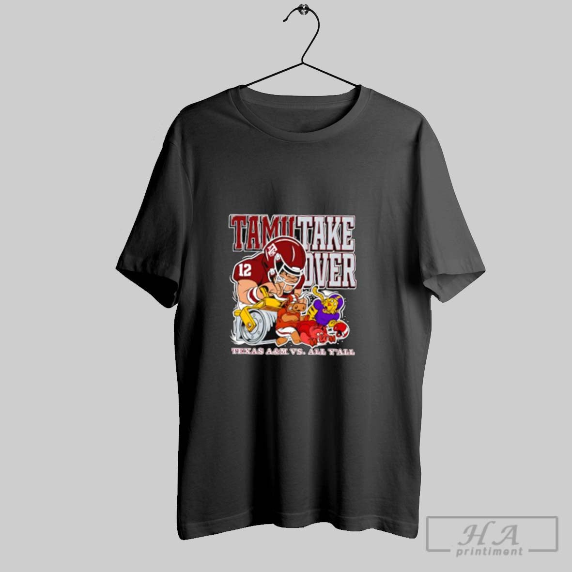 Official Tamitake Over Am Texas Am Vs All Yall Mascot Unisex T-shirt, Sweatshirt, Hoodie, Long Sleeve Tee - T-Shirt, Sweatshirt, Hoodie