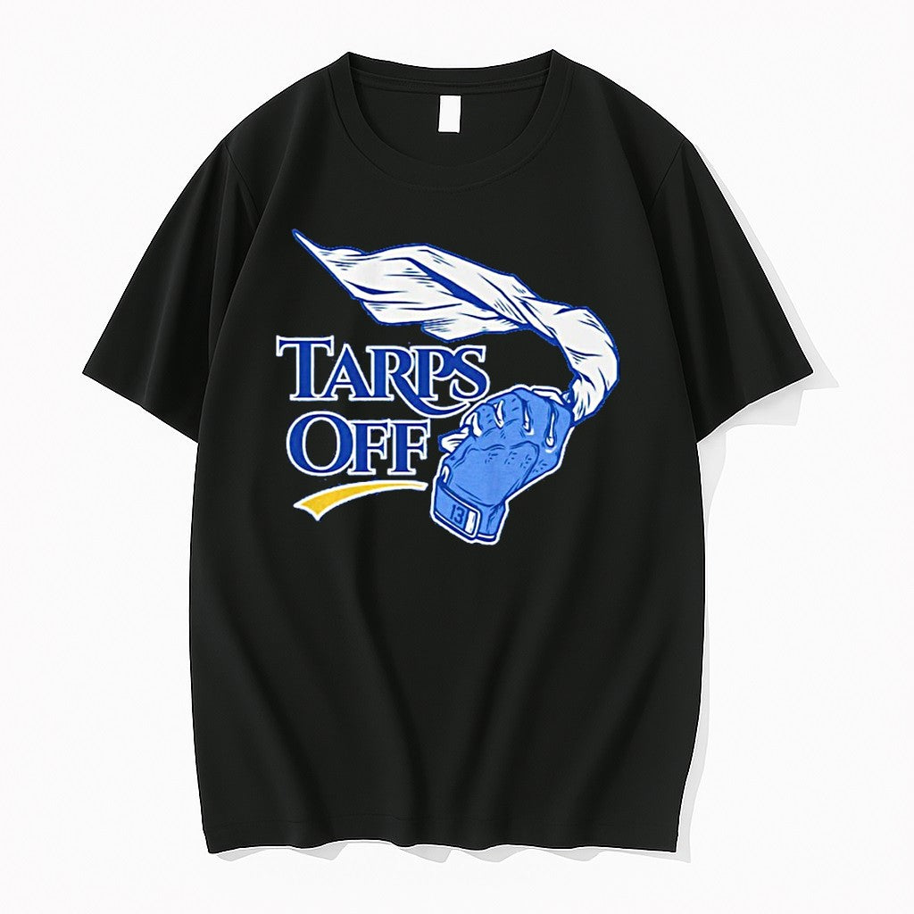 Official Tampa Bay Rays Baseball Tarps Off T Shirts Jpg Unisex T-shirt, Sweatshirt, Hoodie, Long Sleeve Tee - T-Shirt, Sweatshirt, Hoodie