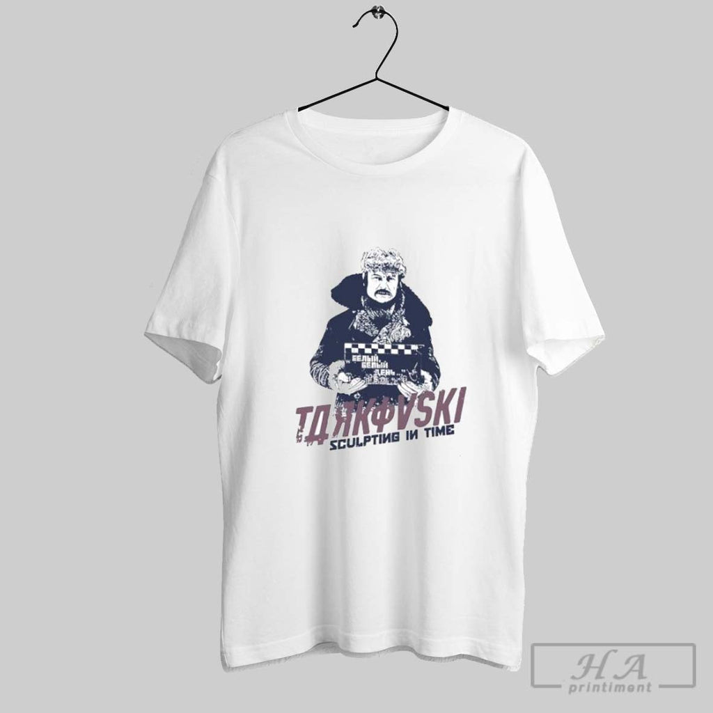 Official Tarkovski Sculpting In Time Movie Director Russian Film Clapboard Unisex T-shirt, Sweatshirt, Hoodie, Long Sleeve Tee - T-Shirt, Sweatshirt, Hoodie