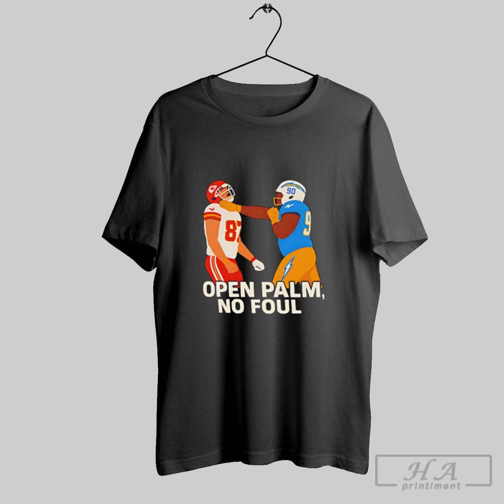 Official Teair Tart Smacks Travis Kelce Open Palm No Foul Unisex T-shirt, Sweatshirt, Hoodie, Long Sleeve Tee - T-Shirt, Sweatshirt, Hoodie