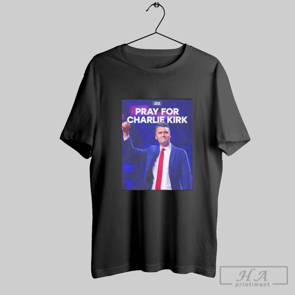 Official Team Trump Pray For Charlie Kirk Unisex T-shirt, Sweatshirt, Hoodie, Long Sleeve Tee - T-Shirt, Sweatshirt, Hoodie