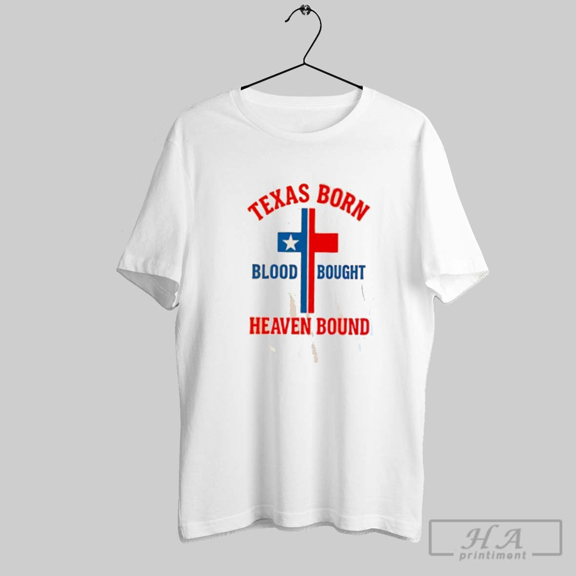Official Texas Born Blood Bought Heaven Bound Cross Unisex T-shirt, Sweatshirt, Hoodie, Long Sleeve Tee - T-Shirt, Sweatshirt, Hoodie
