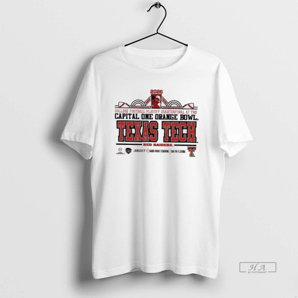 Official Texas Tech Red Raiders 2026 Cfp Quarterfinal Capital One Orange Bowl Retro T-Shirts, Hoodie, Sweatshirt - T-Shirt, Sweatshirt, Hoodie
